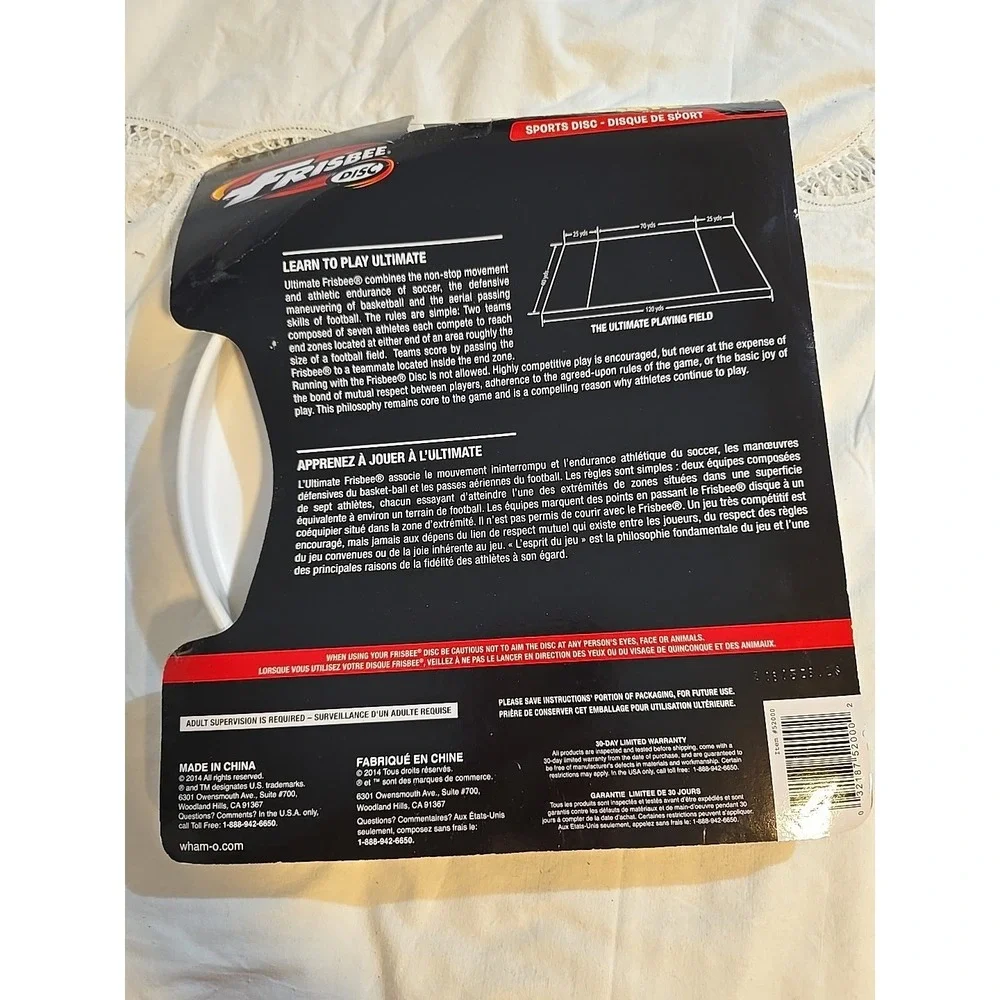Wham O Frisbee Ultimate Sports Disc 175 Grams